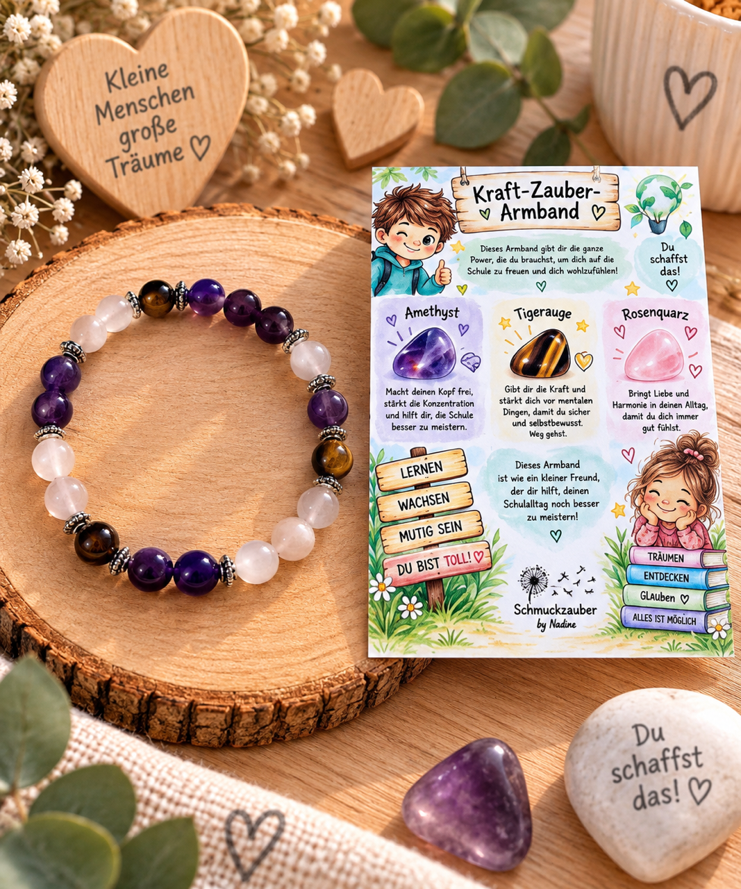 Kraft-Zauber-Armband - Mut & Stärke für kleine Schulhelden