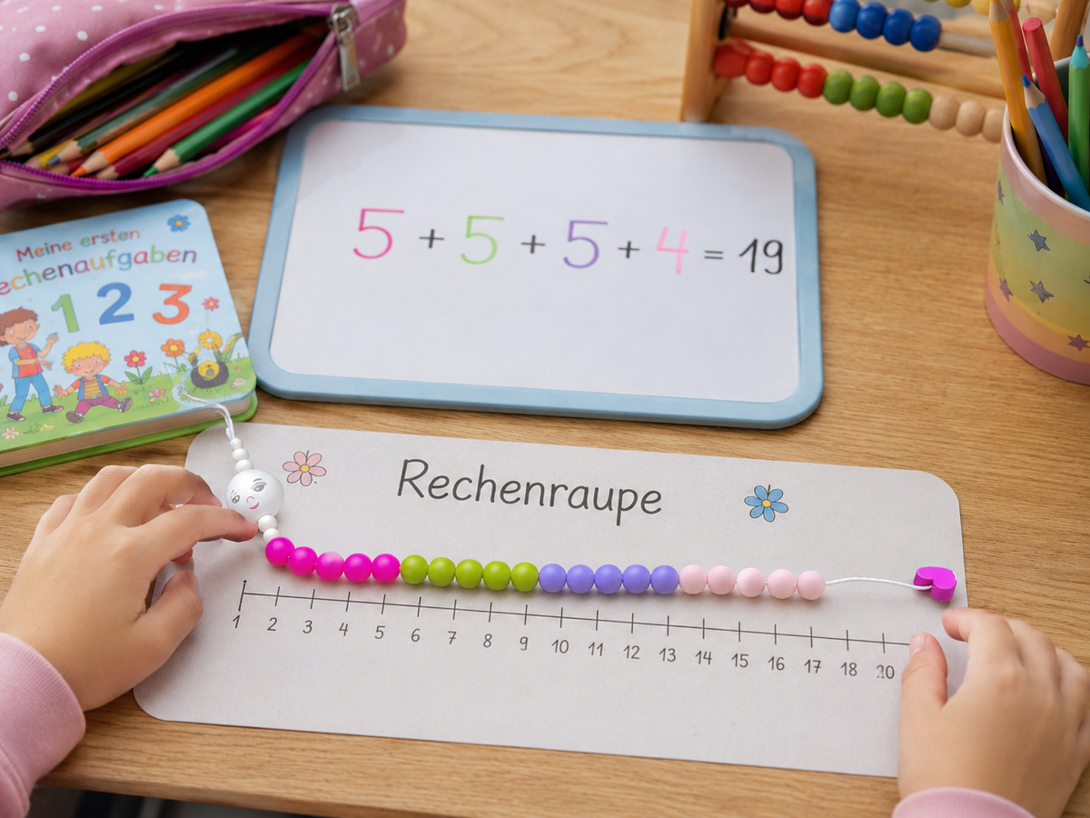 Rechenraupe RAUPI – Spielerisch zählen bis 20