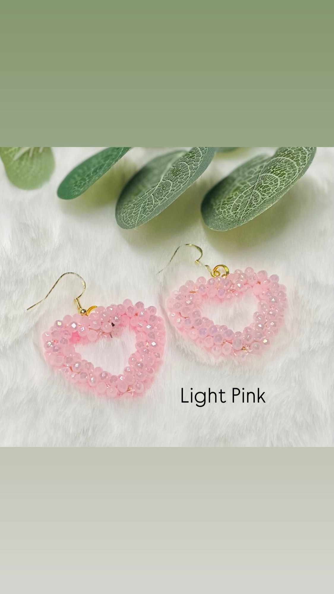 Facett-Perlen Ohrring in Herzform