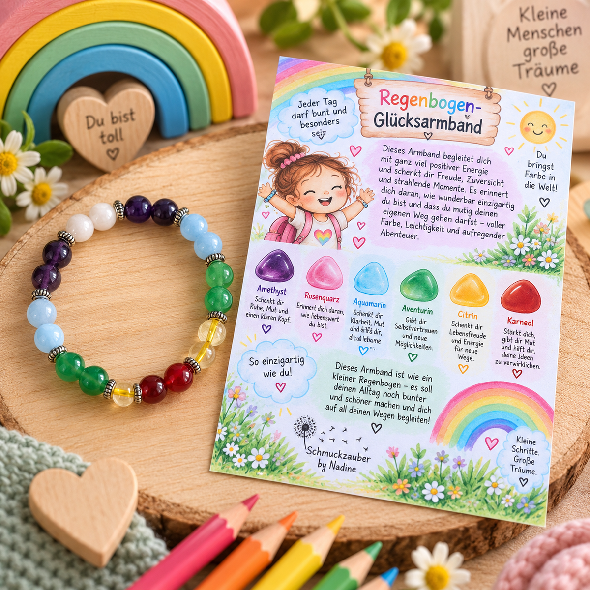 Regenbogen-Glücksarmband – so einzigartig wie du!