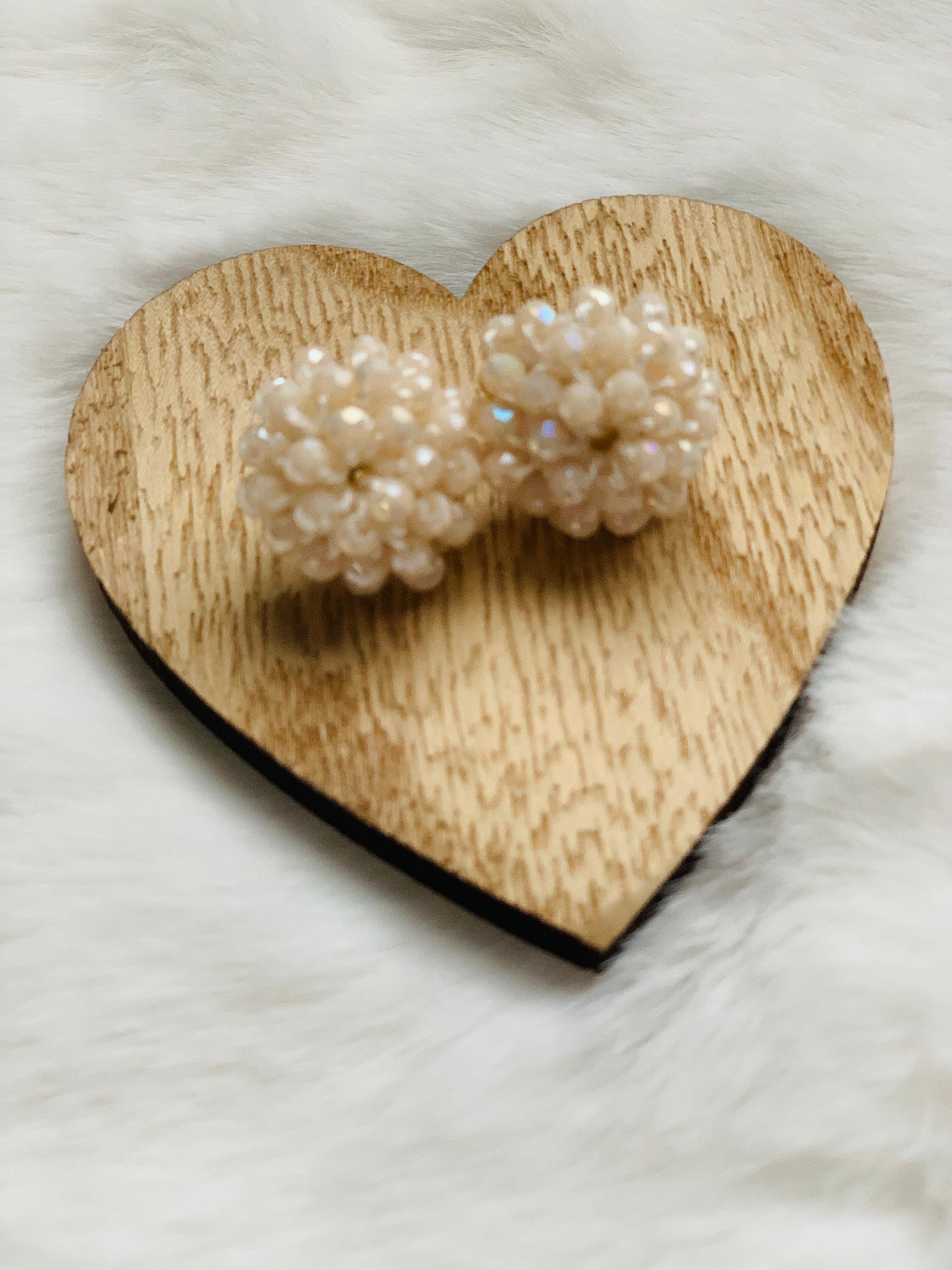 Facett-Perlen Ohrring