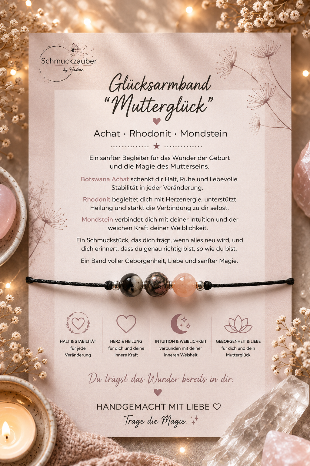 Glücksarmband „Mutterglück“