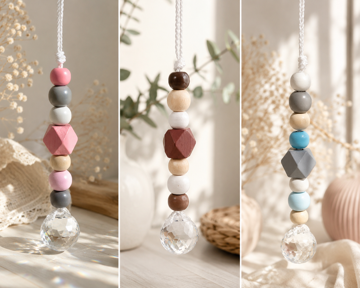 Boho Sonnenfänger Holzoptik