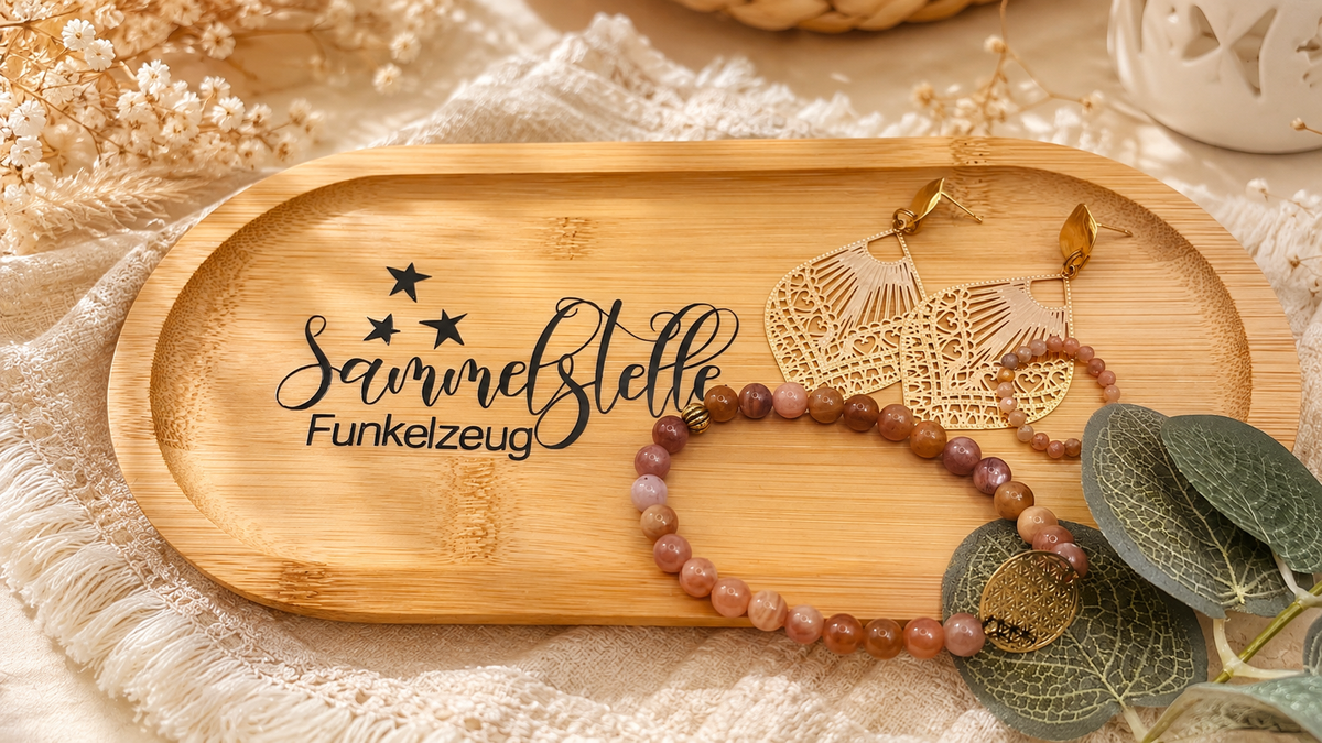 Bambusschale „Sammelstelle Funkelzeug“