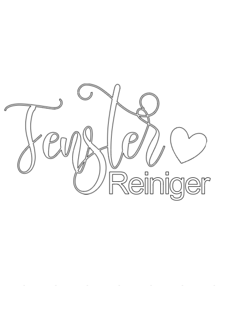 Schriftzauber „Fensterreiniger" – für stilvolle DIY-Projekte
