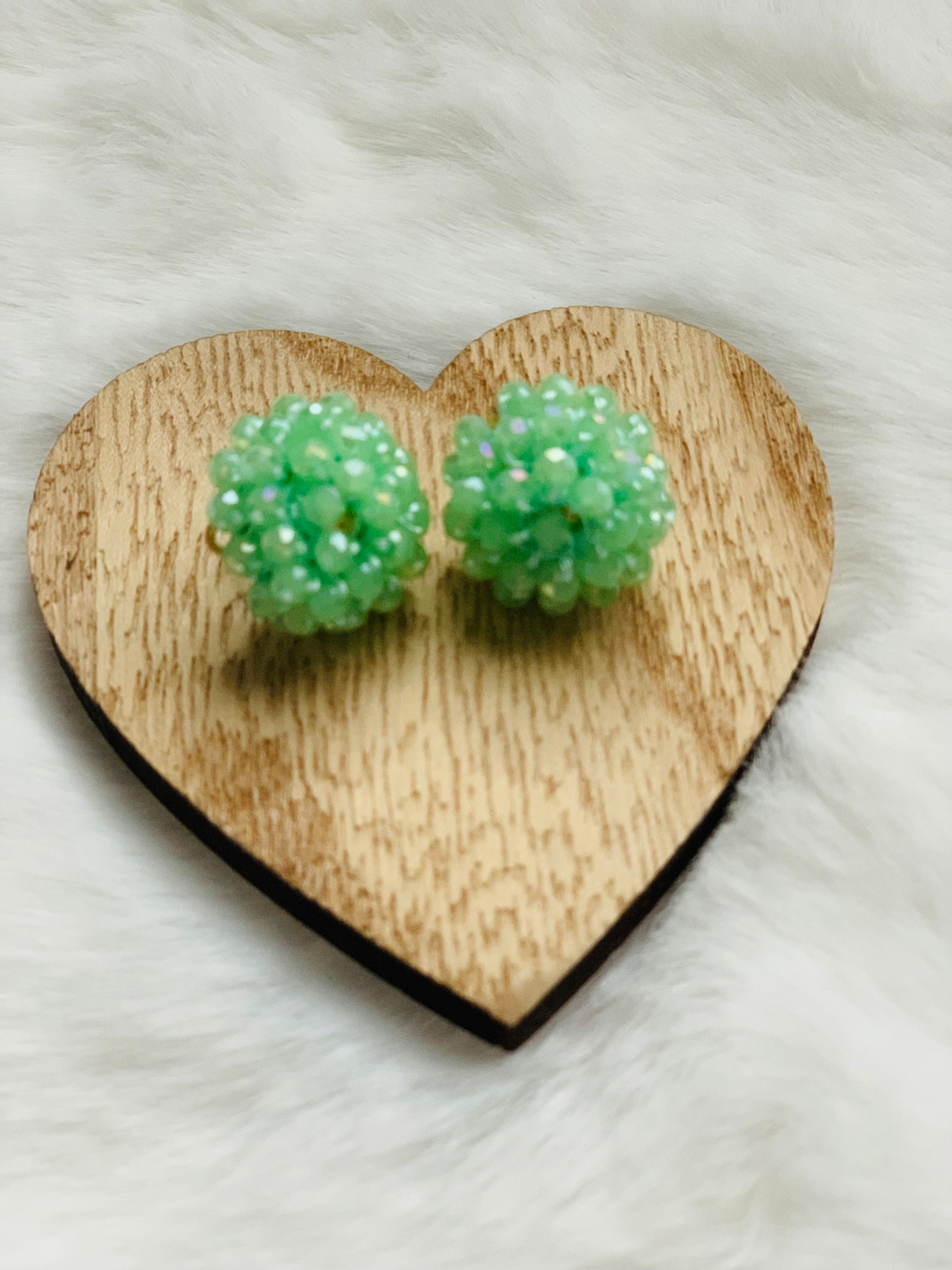 Facett-Perlen Ohrring