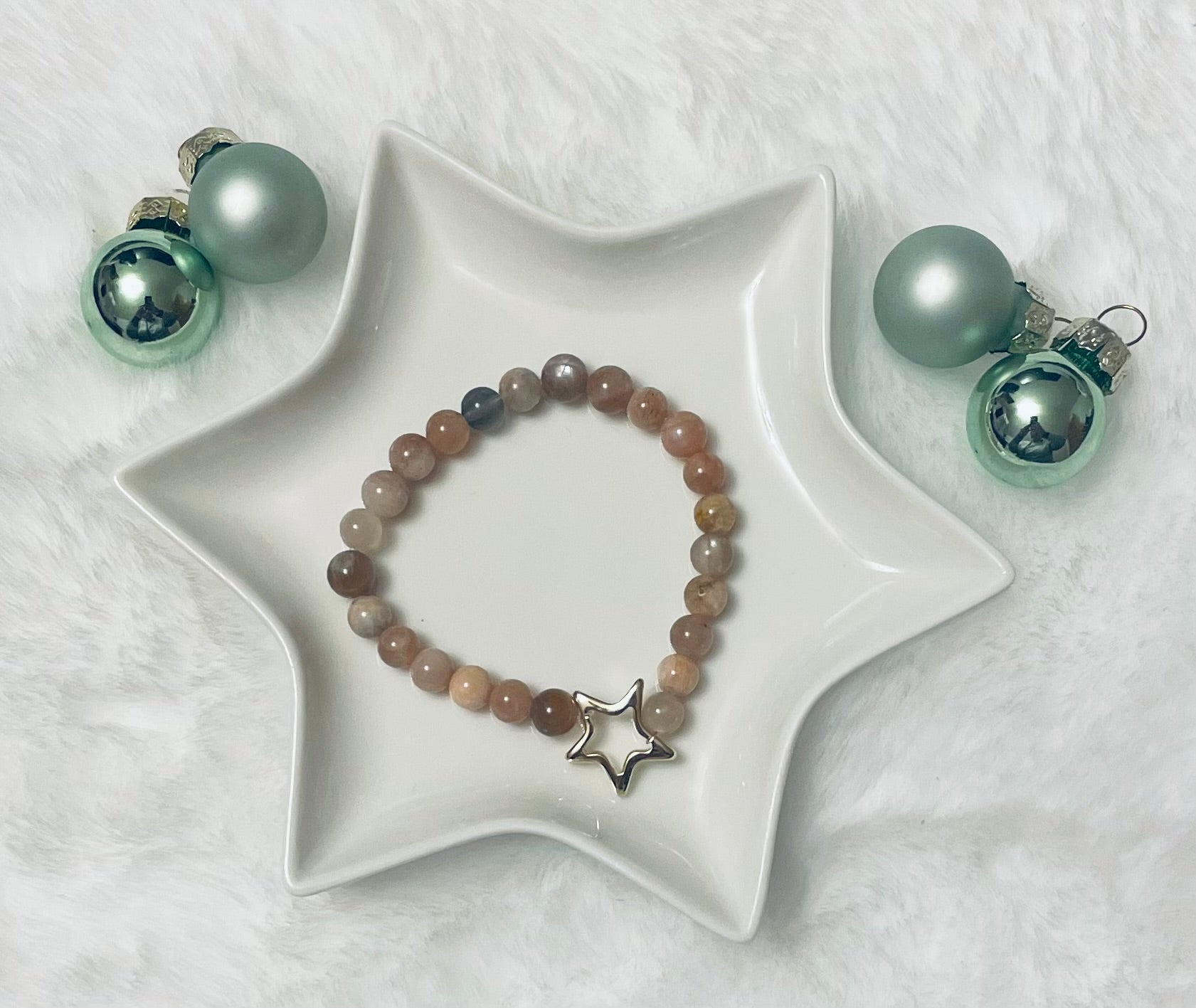 Strahlkraft – Sonnenstein-Armband mit goldenem Stern