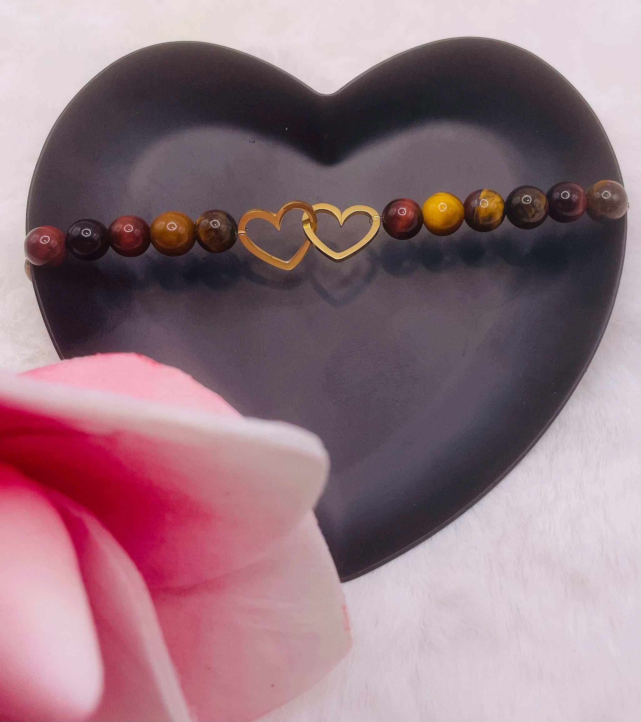 Tigerauge Armband „Herzensbund“