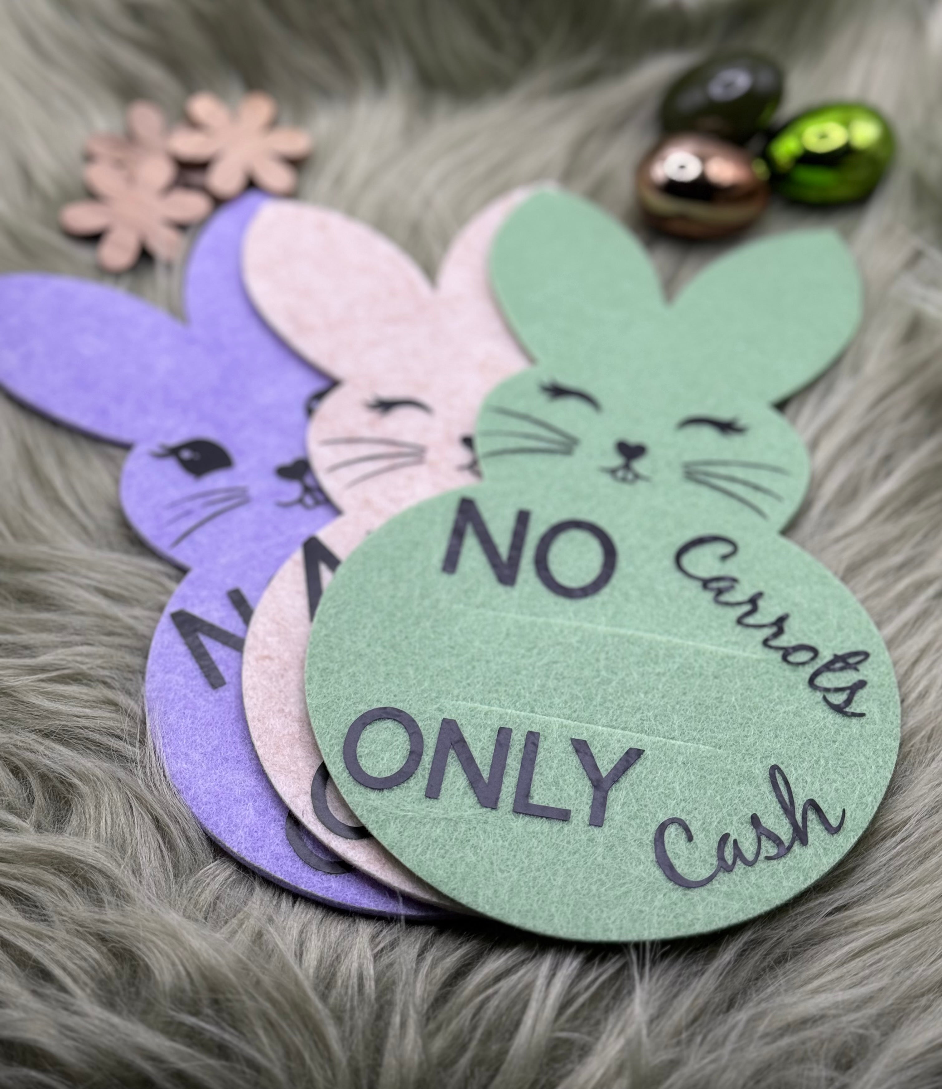 Großer Filzhase für Geldgeschenke & Gutschein