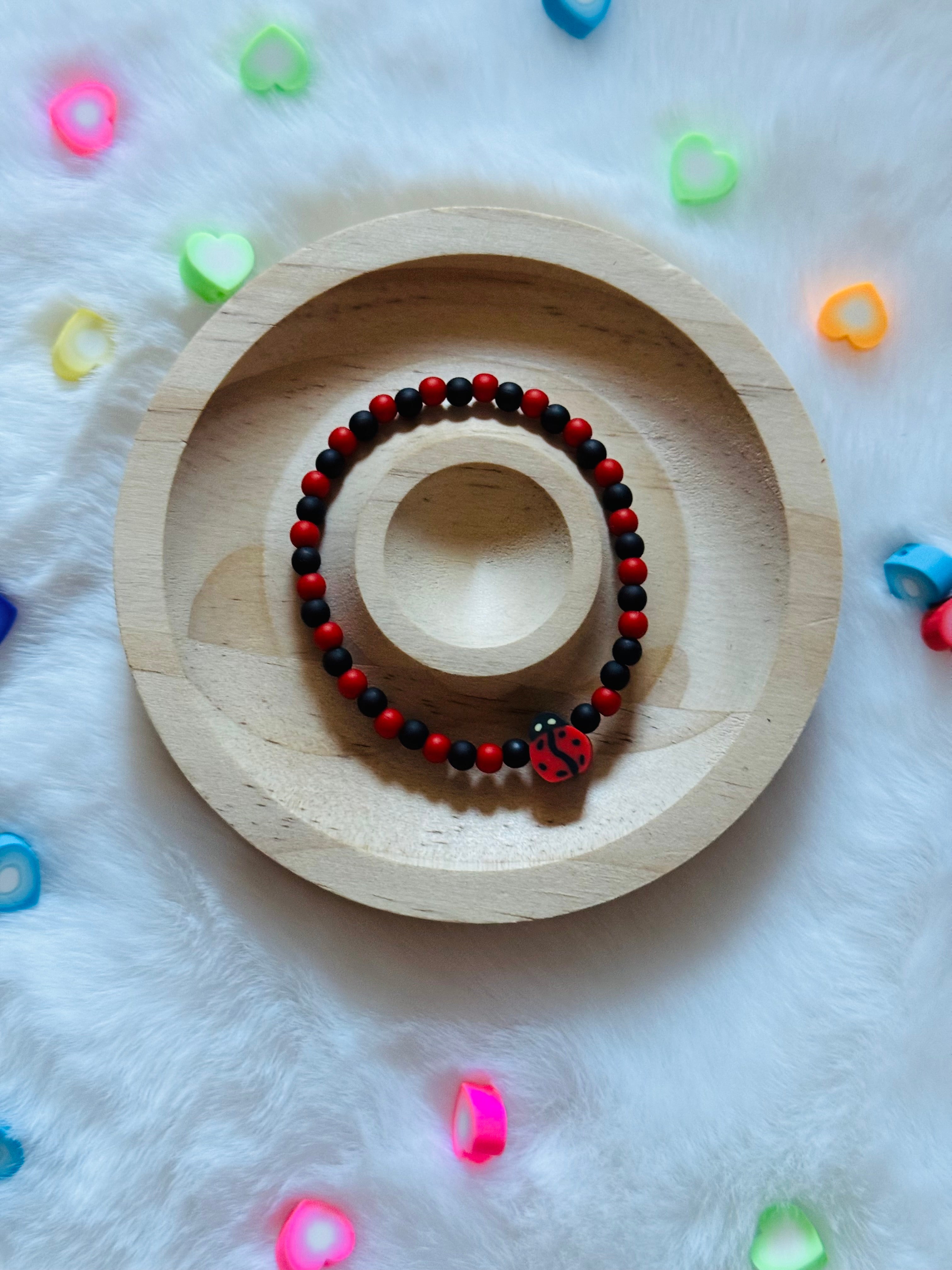 Kinderarmband Marienkäfer