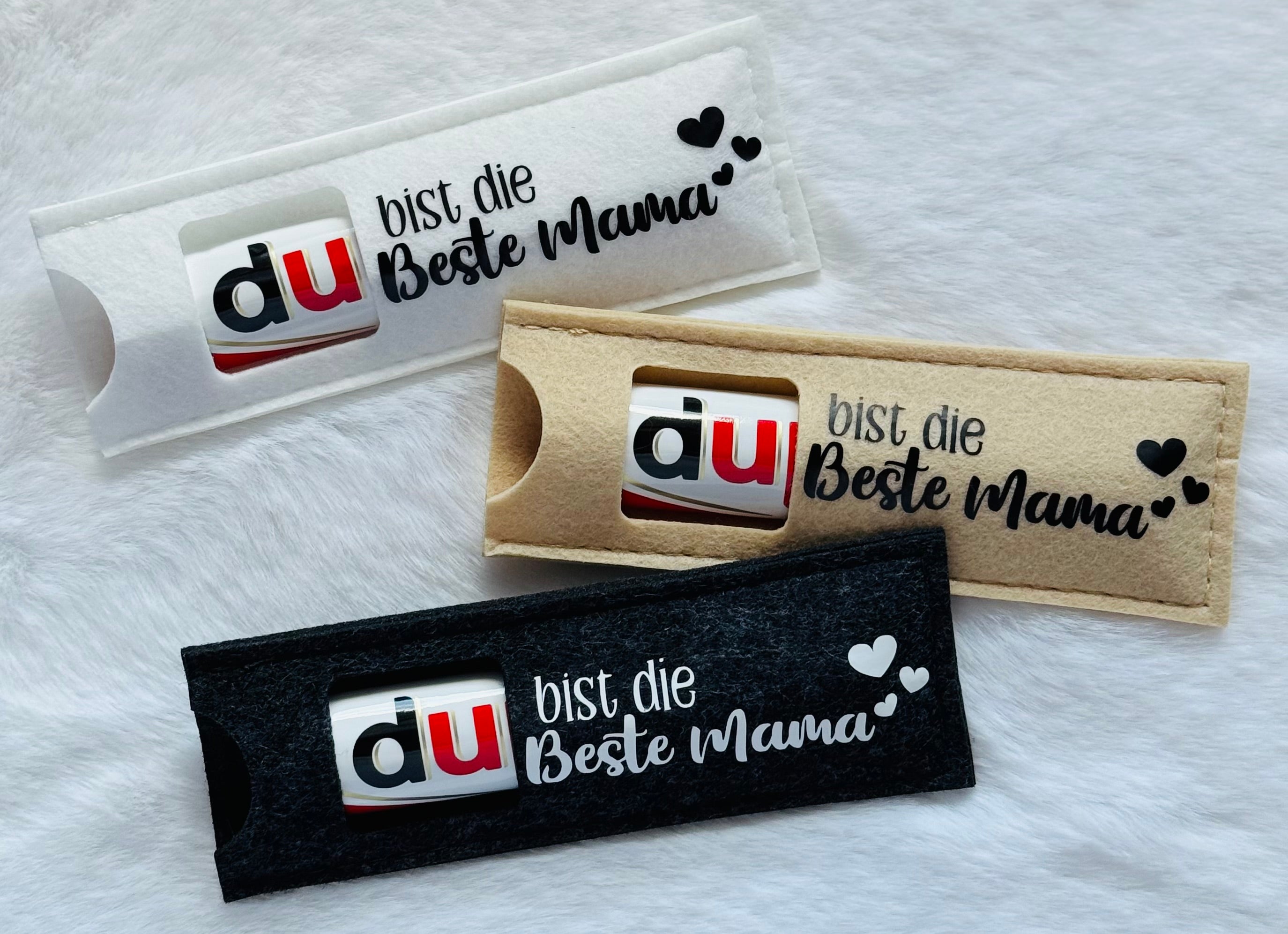 Du(plo) Filztasche mit Spruch "DU bist die beste Mama/DU bist die beste Oma"