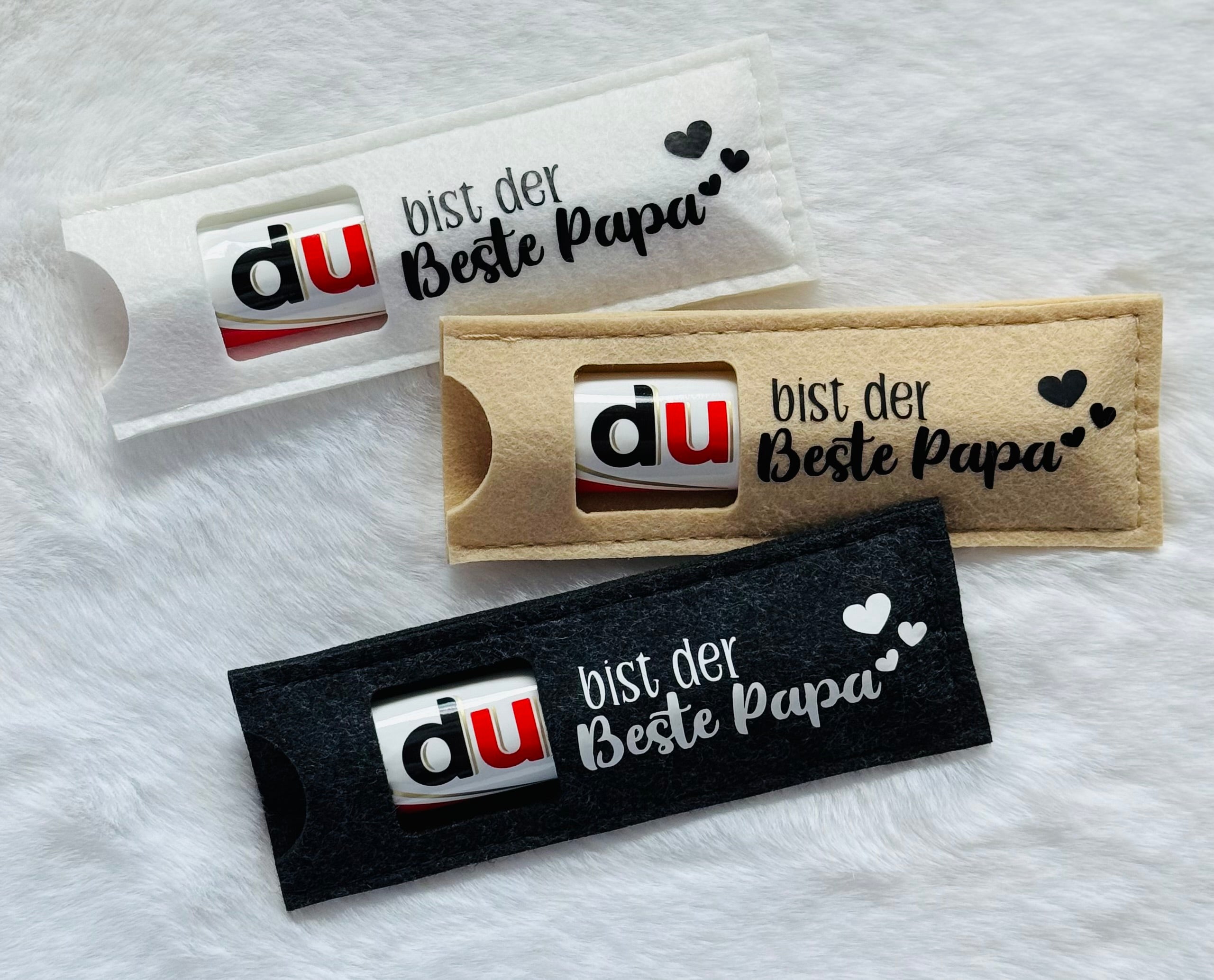 Du(plo) Filztasche mit Spruch "DU bist der beste Papa/DU bist der beste Opa"