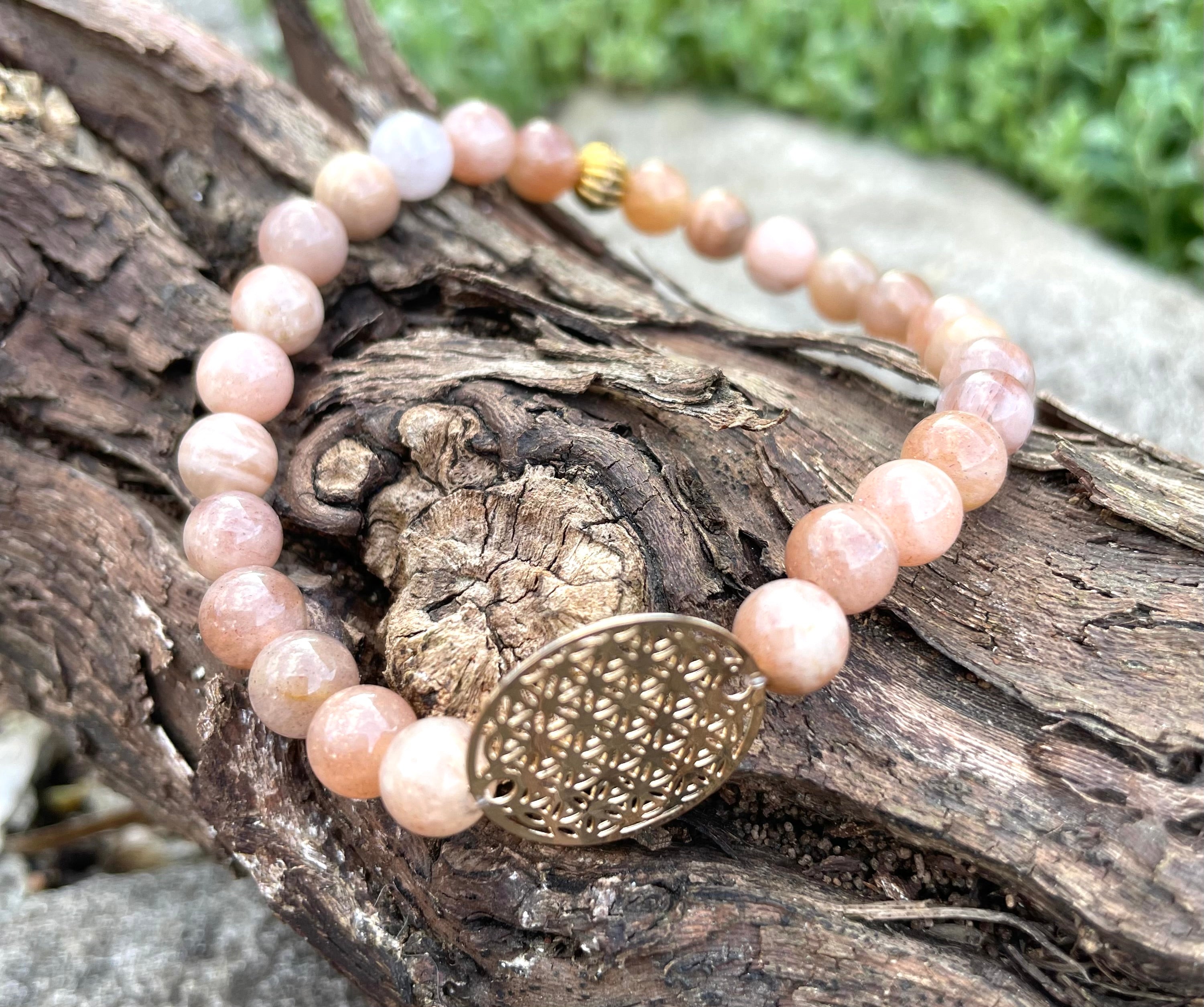 Blume des Lebens Armband – Dein persönlicher Edelstein-Energiebegleiter