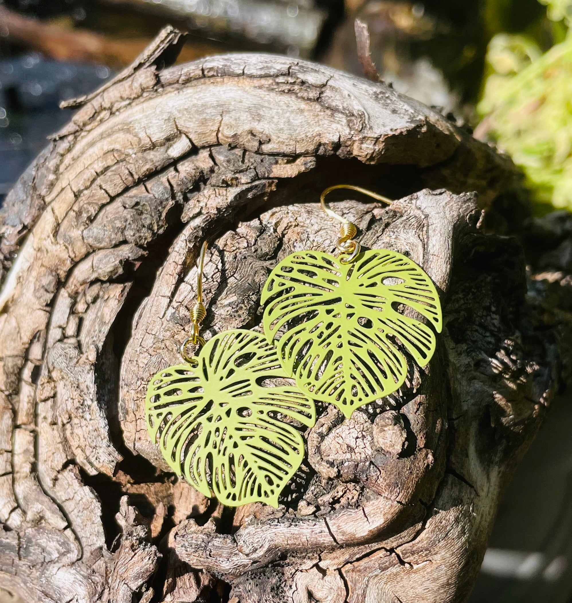 Ohrringe Monsterblatt