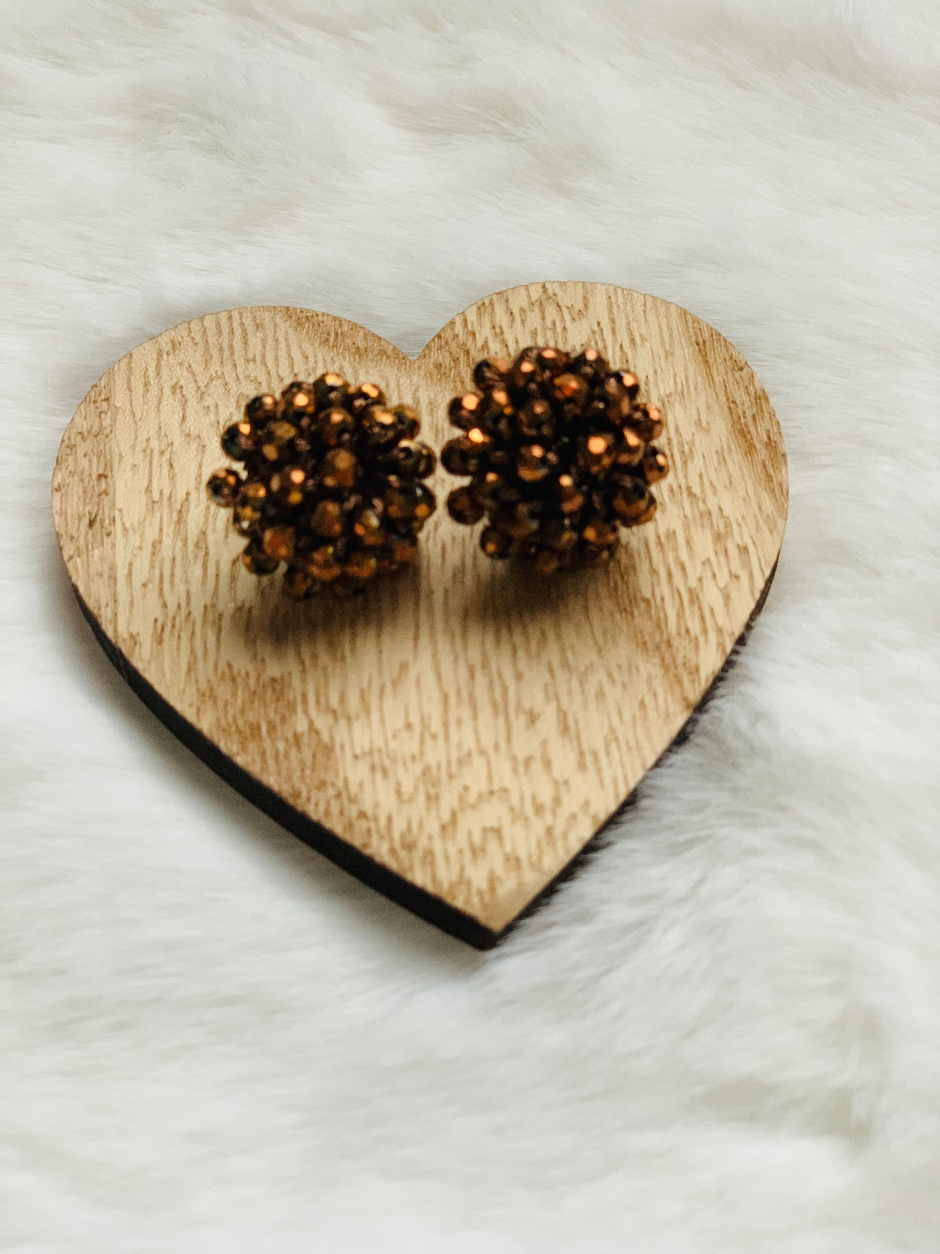 Facett-Perlen Ohrring