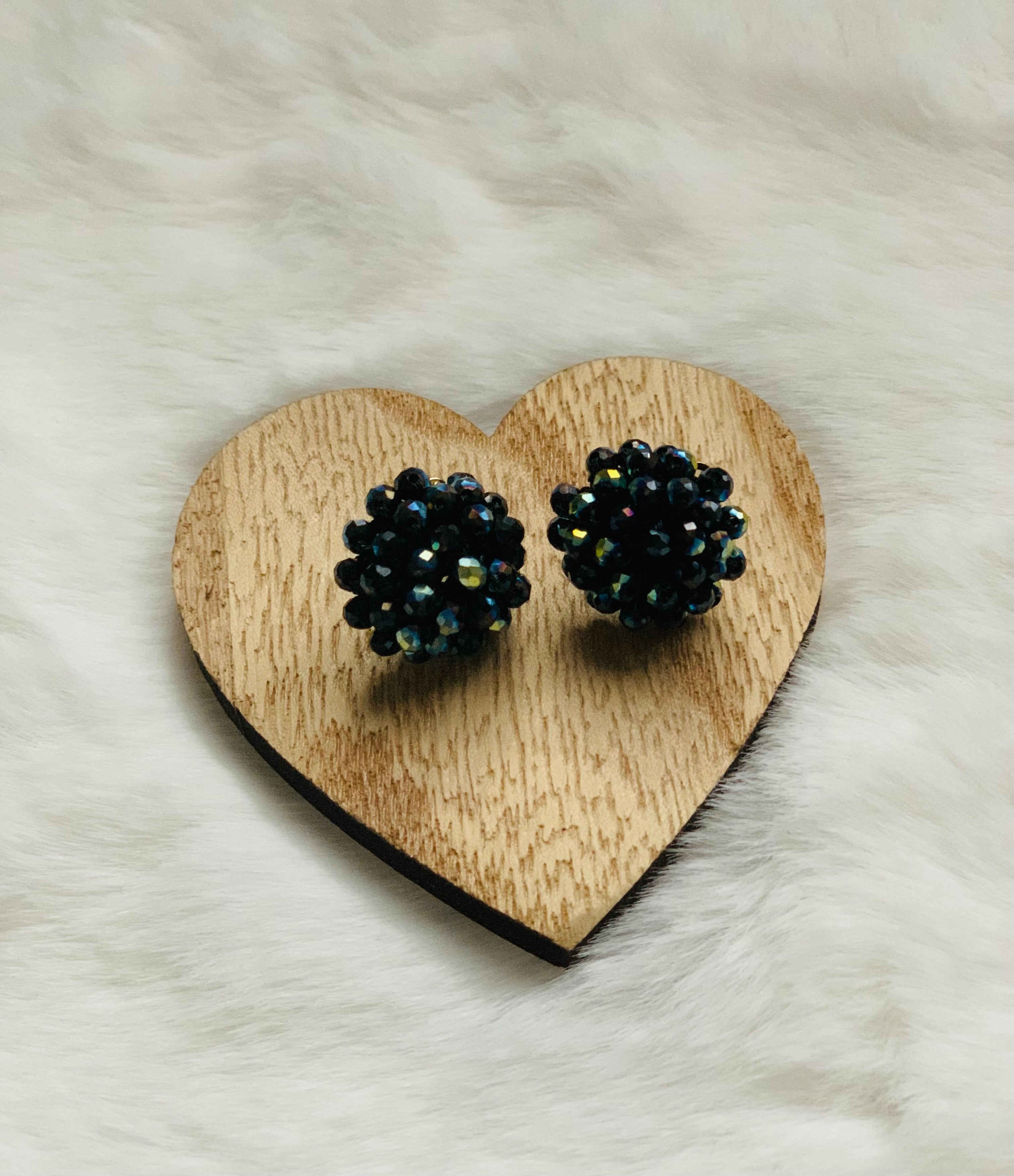 Facett-Perlen Ohrring