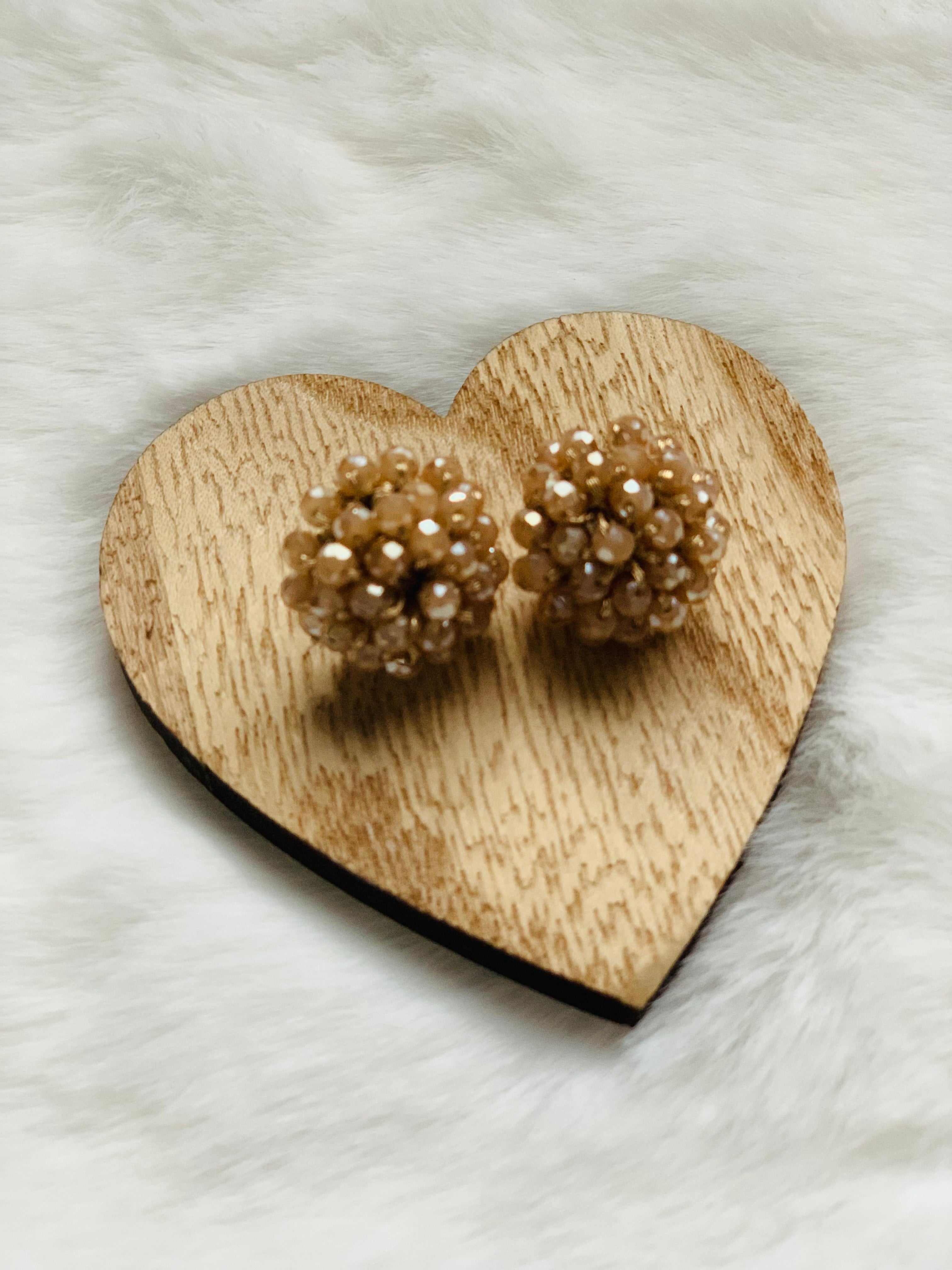 Facett-Perlen Ohrring