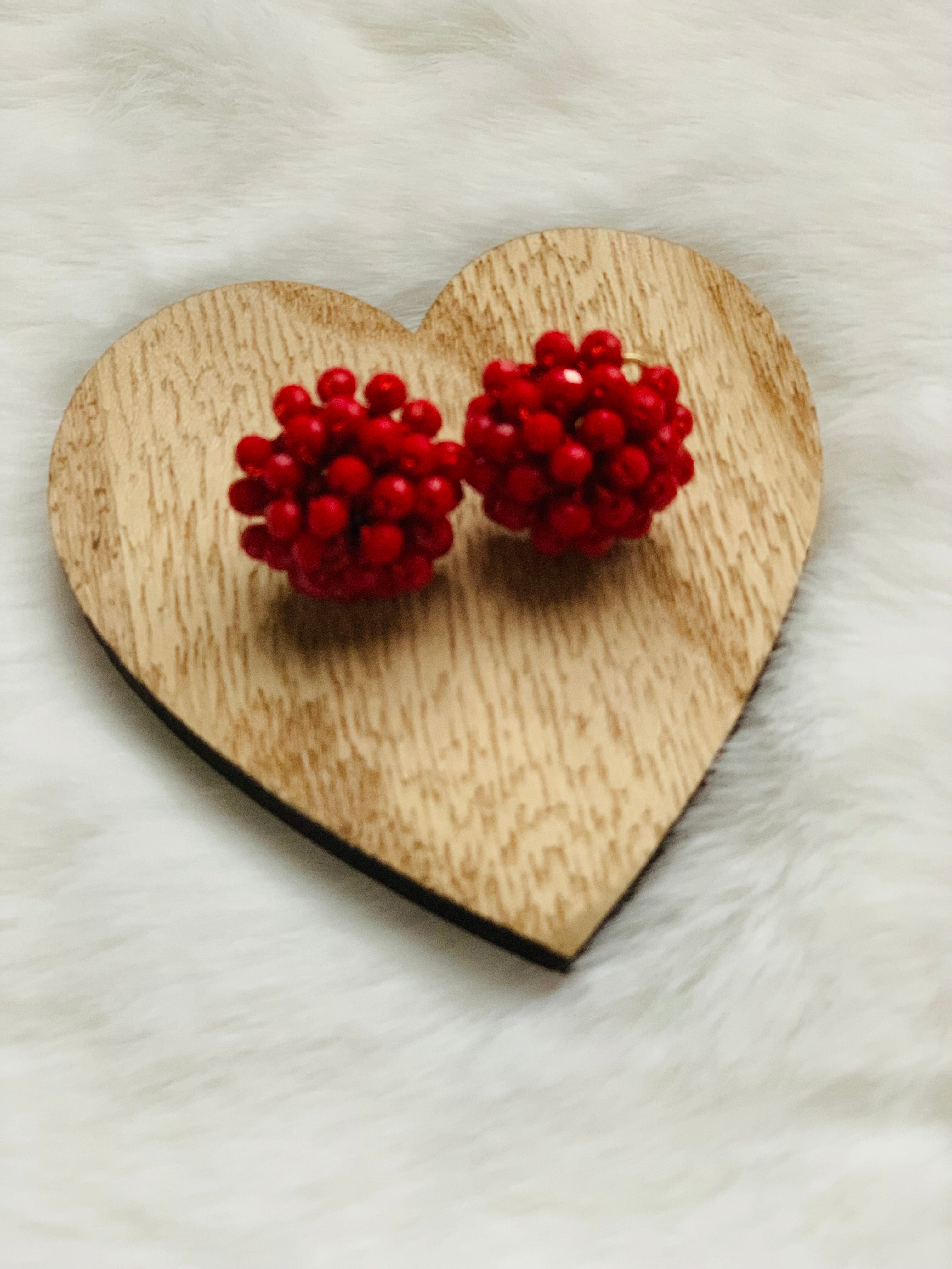 Facett-Perlen Ohrring