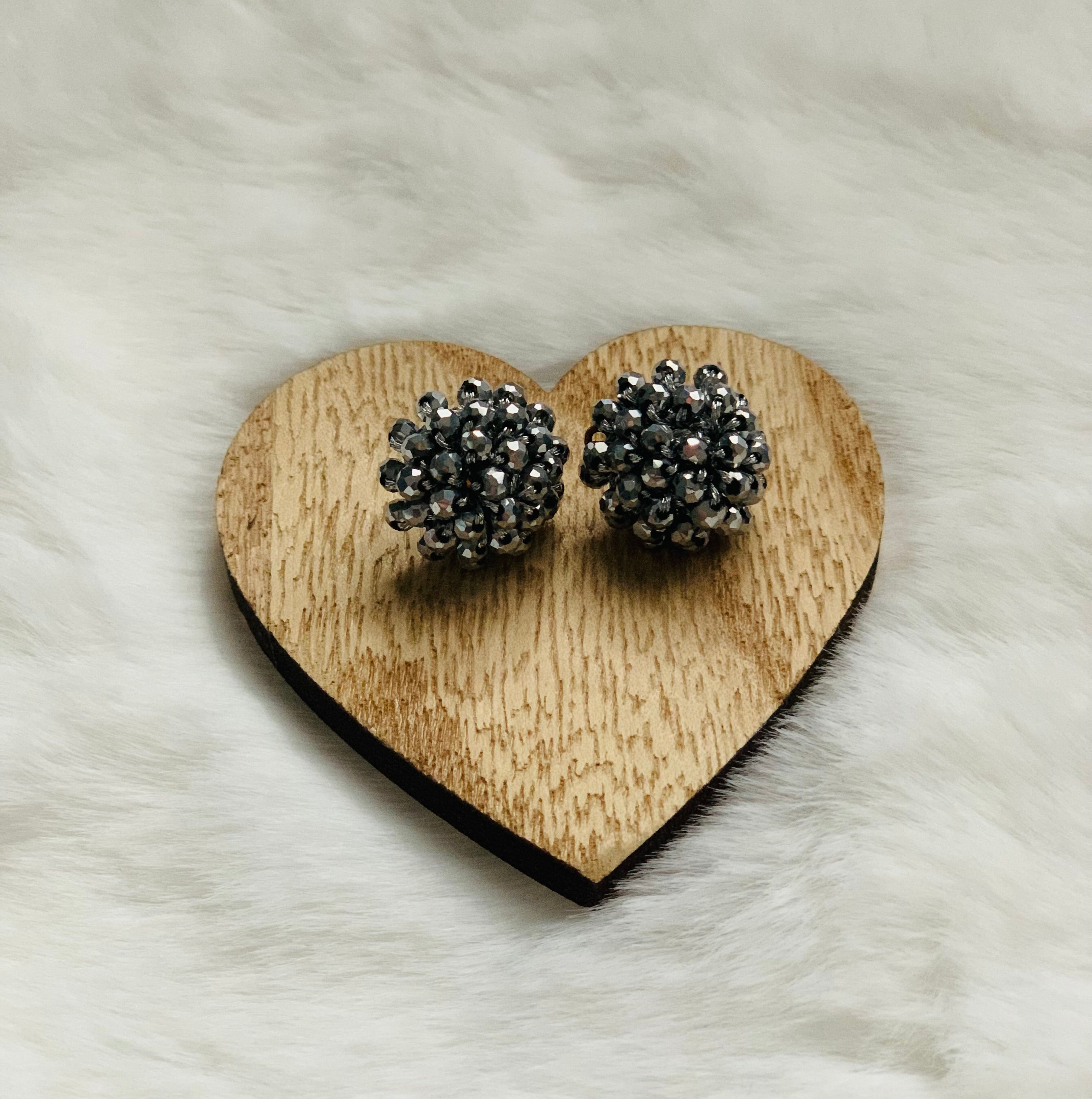 Facett-Perlen Ohrring