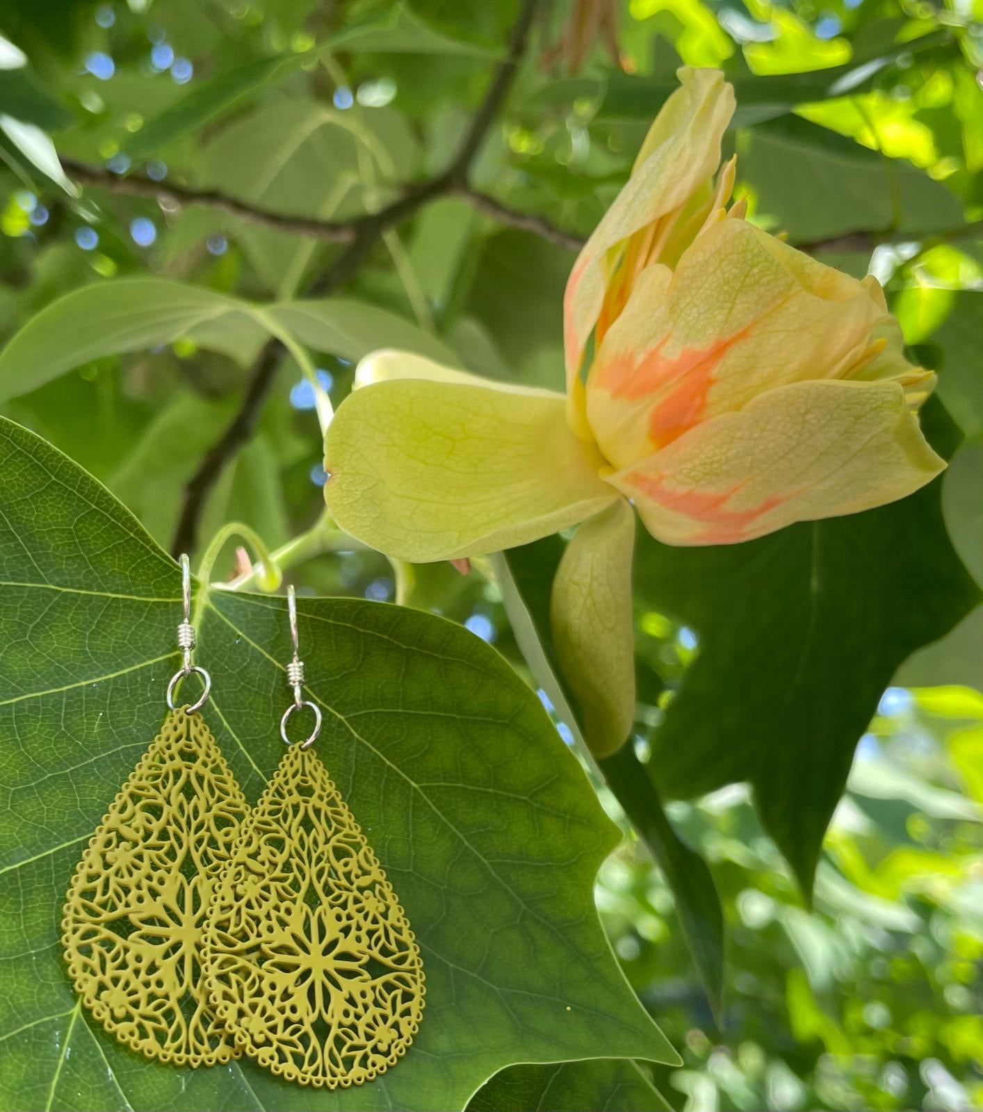 Tropfen Ornament Ohrringe